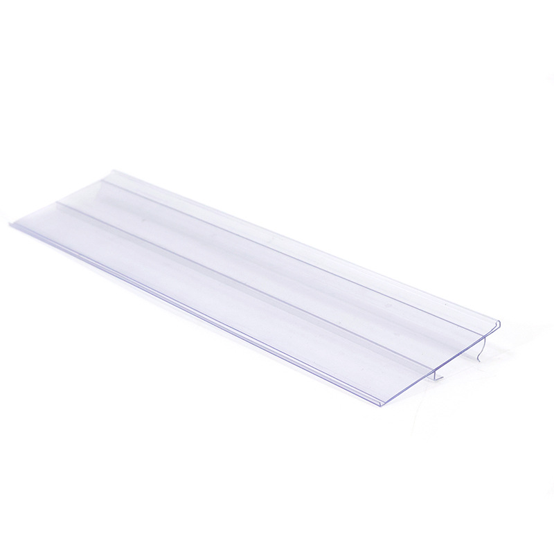 Pvc Special-Shaped Material Supermarket Shelf Price Tag Label Strip Convenience Store Price Strip Anchen Style Shelf Transparent Card Strip