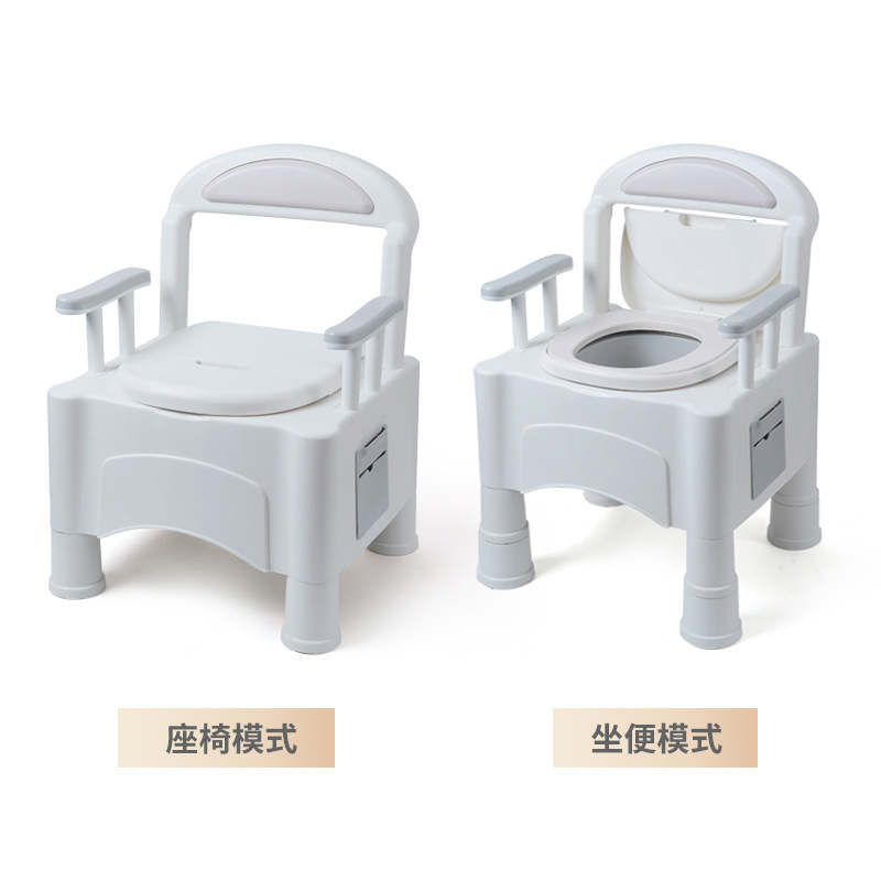 Adult Toilet Mobile Portable Toilet for the Elderly Pregnant Women Disabled Toilet Stool Adjustable High and Low Urine Bucket
