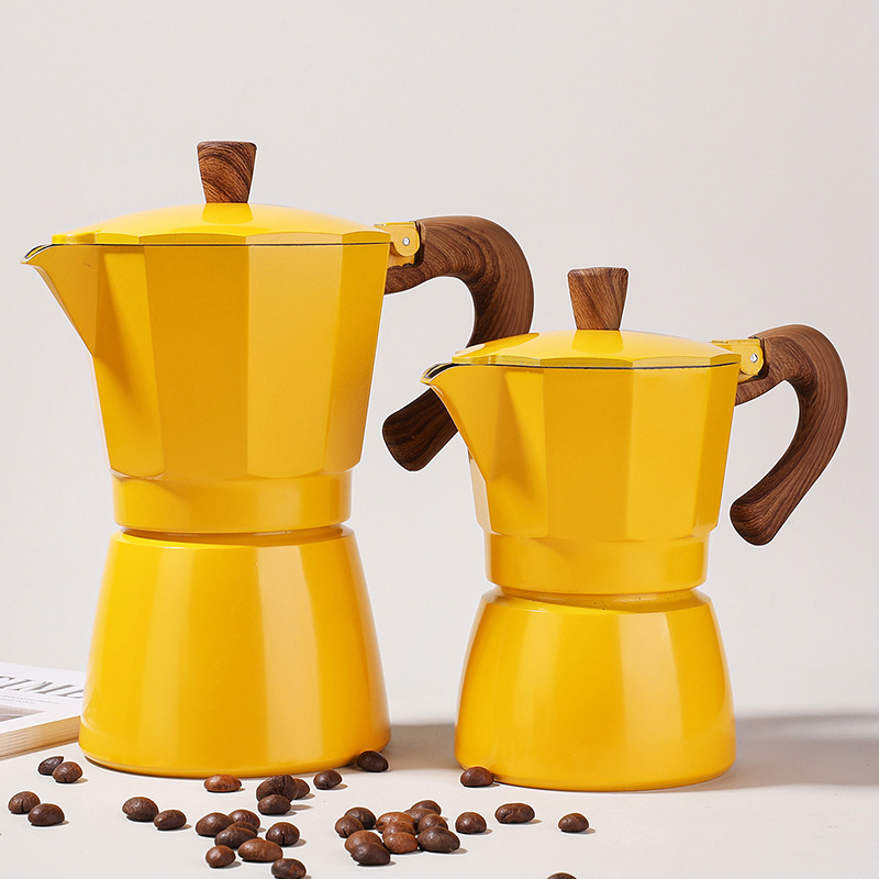 New Coffee Pot European-style Octagonal Pot Italian-style Hand-made Coffee Moka Pot Cold Extract Pot Coffee Brew Utensil Pot