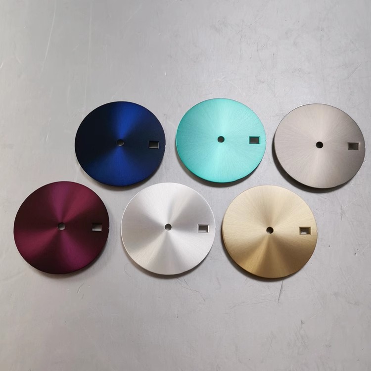 Modified solid color non-scale literal 28.5MM non-luminous metal dial suitable for NH35/36 movement