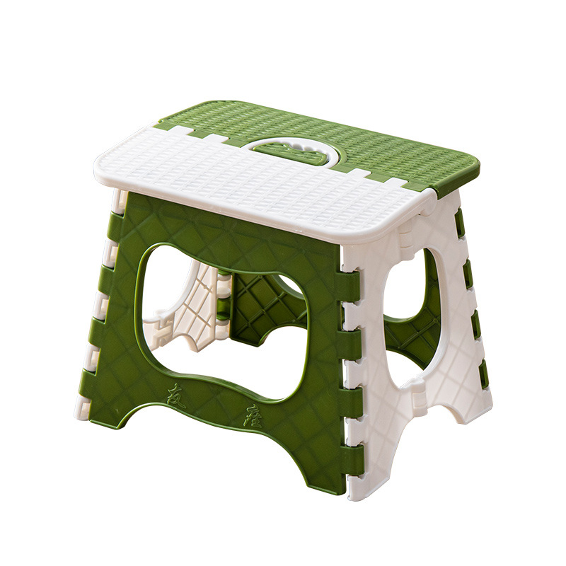 Plastic Folding Stool Portable Outdoor Small Stool Household Mazar Adult Simple Fishing Chair Gift Small Bench