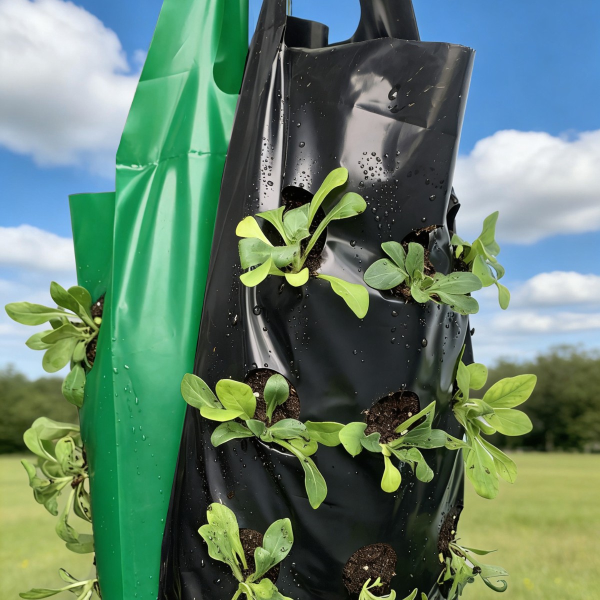 Дышащая универсальная чаша для питания фруктов и цветов для ленивых, инструмент для пересадки, мешок для рассады, зеленый мешок для роста Pe