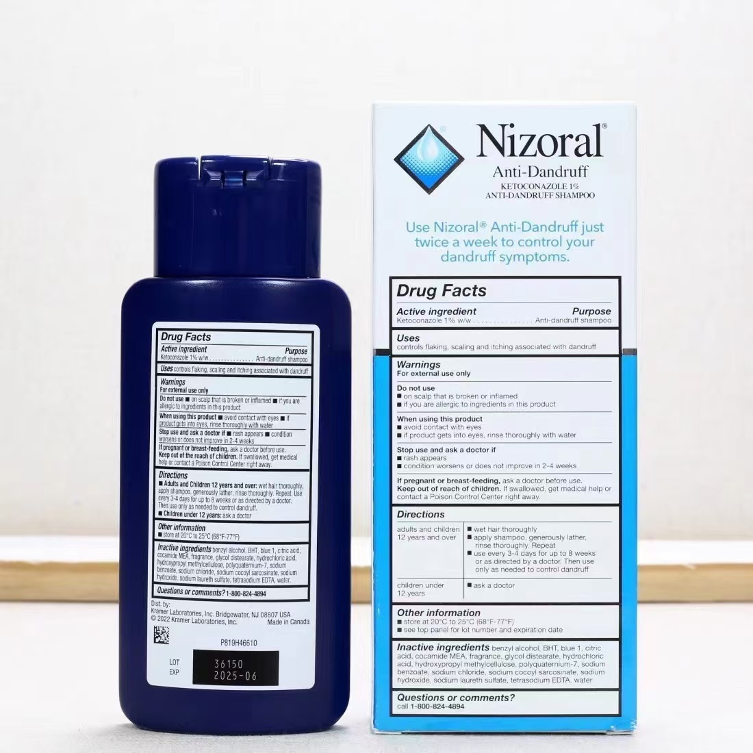 Amazon Nizoral Renshan Lishu Silicone-Free Oil Control Anti-Dandruff Anti-Itch Anti-Hair Loss Shampoo and Conditioner 200ml