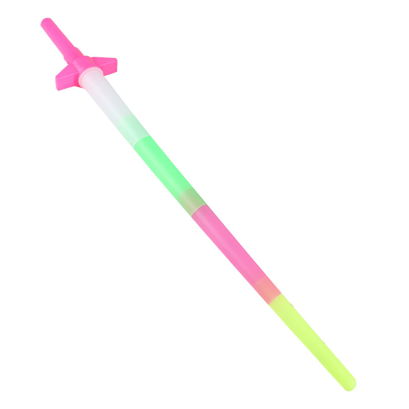 Factory Direct sales luminous four-section stick retractable four-section Sword Flash retractable four-section fluorescent stick luminous sword luminous stick