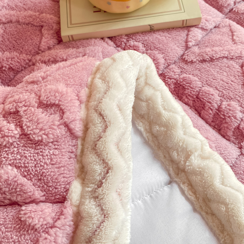 Thickened Milk Velvet Soft Mattress Autumn and Winter Warm Mattress Pad Bottom Lamb Velvet Student Dormitory Home Mattress