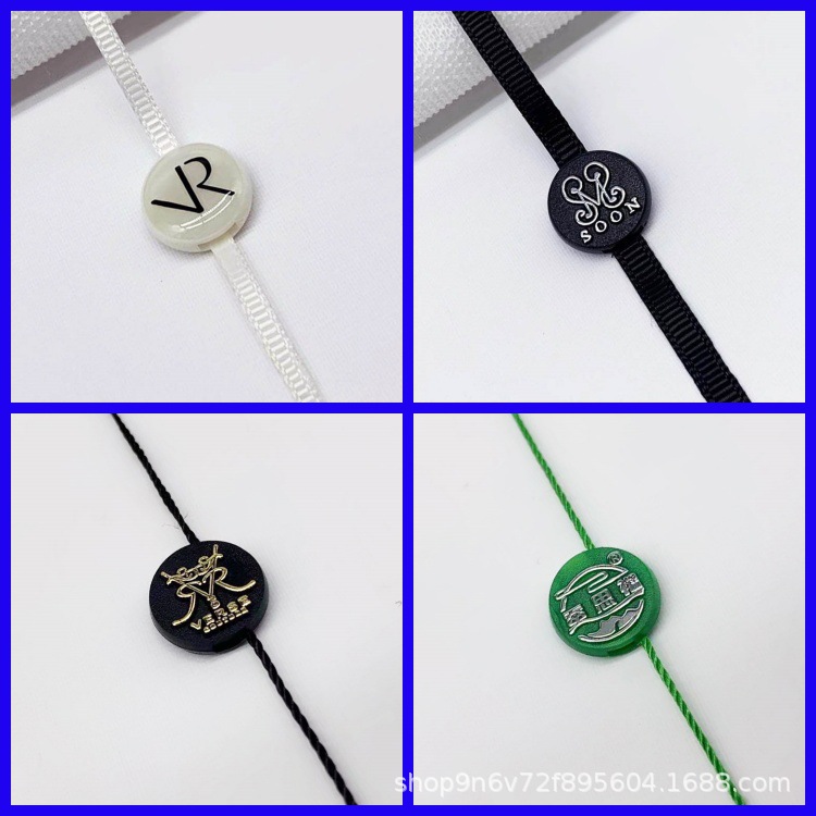 Clothing double gilding glue drop hanging grain custom plastic hanging rope ribbon custom LOGO lettering hanging grain custom