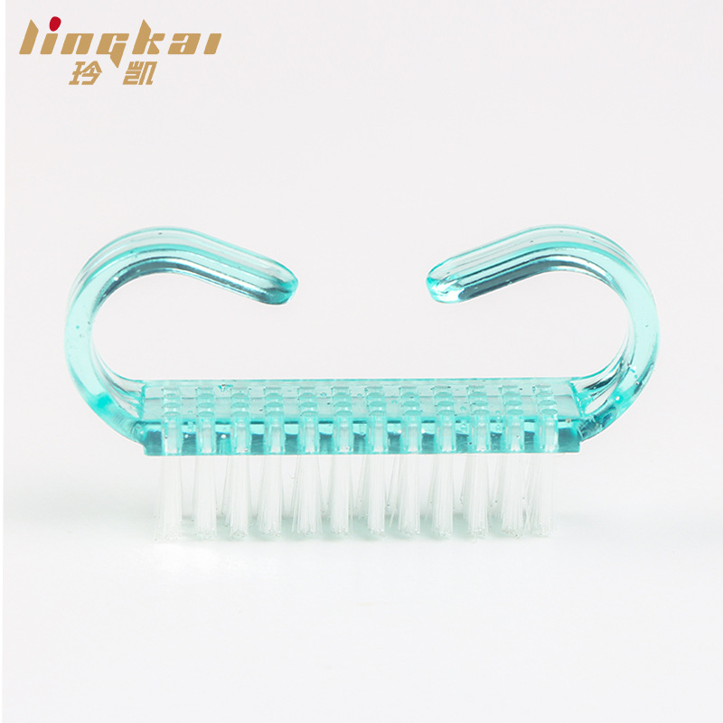 Производители кистей для ногтей Инструменты для ногтей Маленькая роговая кисть Прозрачная роговая кисть Чистящая пыль пластиковая маленькая подарочная кисть