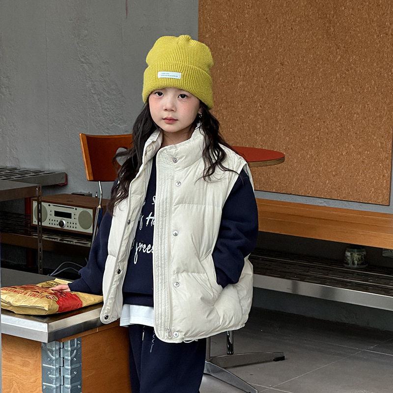 Новый национальный стандарт белого утиного пуха с отслеживанием - детский зимний универсальный теплый пуховик с высоким воротником