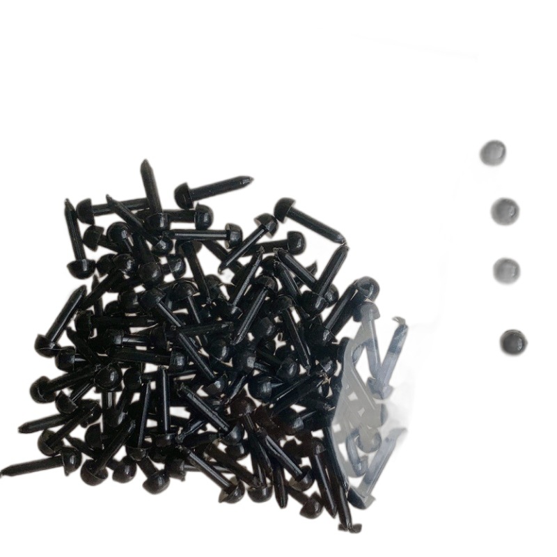 Twist Bar Puppy Handmade DIY Accessories Mini Black Beanie Eyes Straight Triangle Nose Twist Bar Doll Decoration