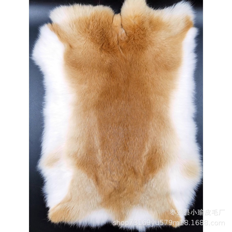 Оптовый производитель большой размер кроличий мех цельный мех сырье наколенники поясные подушки теплый подкладка для DIY клатч сумка