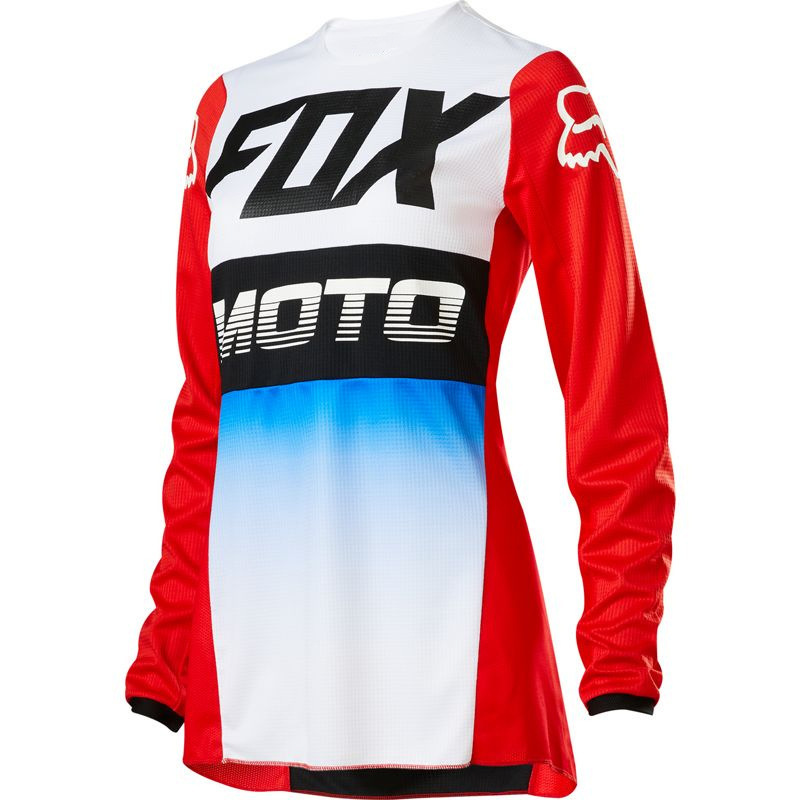 Cross-border Women's European and American Size Off-road Racing Suit Long-sleeved T-shirt All-match Handsome Sweat-wicking Breathable Comfortable