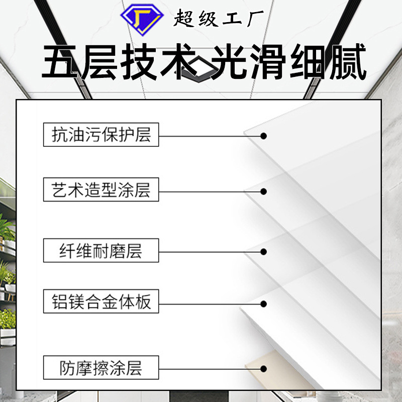 Integrated Ceiling Aluminum Gusset Plate 300600 Rolling Paint Kitchen Bathroom Balcony Honeycomb Panel Ceiling Material Self-Installation