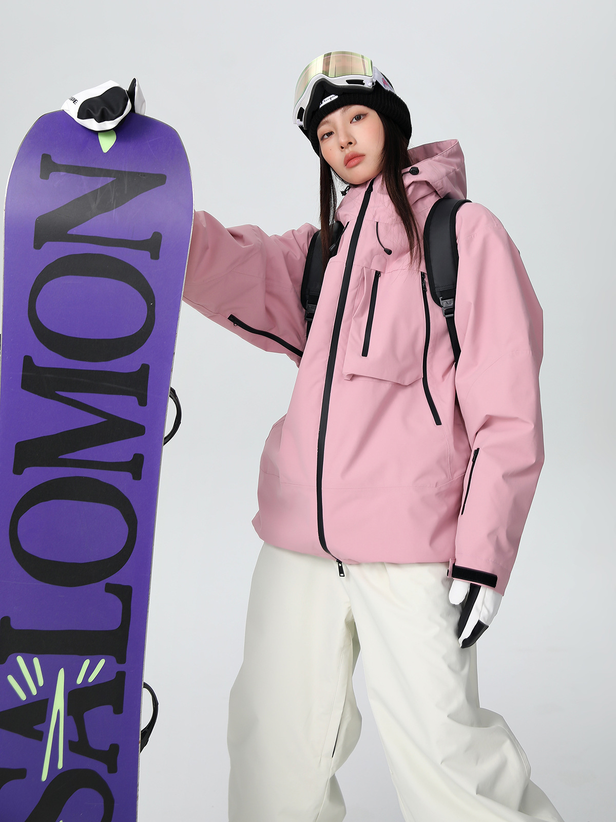 Xue Yi Pai 24-25 New Snowboard Ski Suit Women's 3L Adhesive Men's Ski Suit Professional Waterproof Cotton Thickening