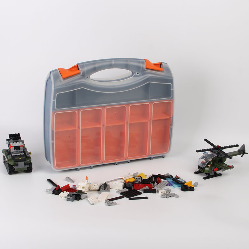 Thickened Building Block Divider Screw Portable Storage Box Combination Double-Sided Electronic Component Plastic