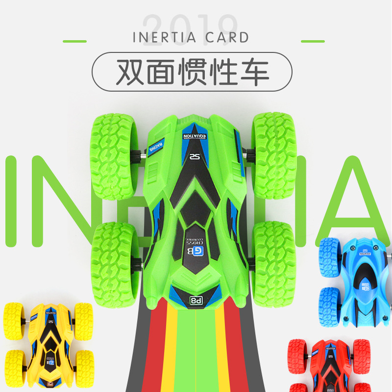 Hot sale car double-sided dump truck Children's fall-resistant stunt inertia toy car four-wheel drive off-road vehicle stunt car