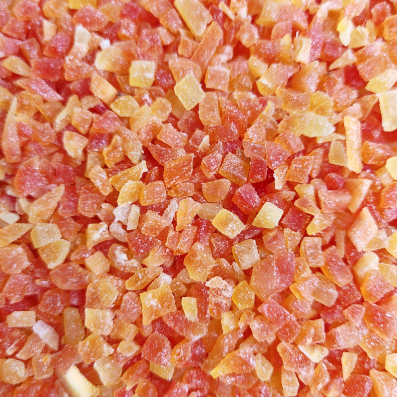Candied Papaya Cubes, Preserved Papaya Fruit Pieces, Baking Filling, Flower and Fruit Tea, Fruit Cubes, Fruit Porridge Ingredients Manufacturer