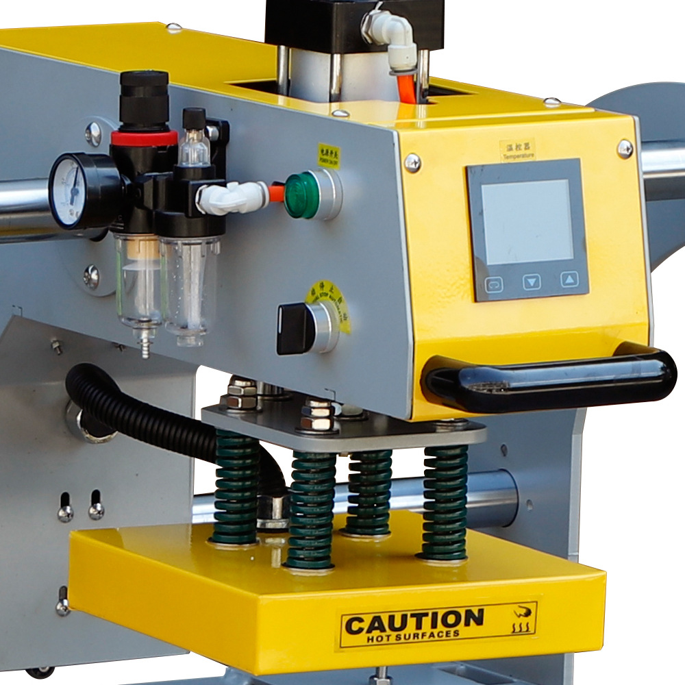 in stock small cloth label weaving mark printing logo stamping machine sleeve 15x 15CM small printing equipment machine