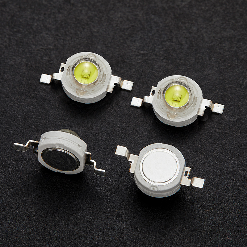 High-power 1W white light beads highlight 110-120lm imitation lumens 3W white light flashlight led patch lamp beads