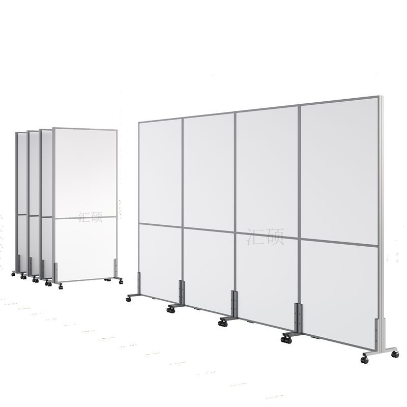 Office Mobile Screen Partition Foldable Sliding Factory Warehouse Factory Workshop Partition Wall Movable Shielding Board