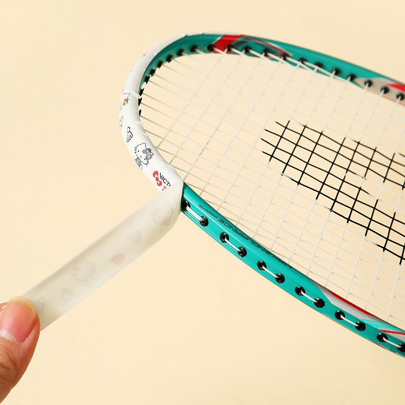 Manufacturer Wholesale Badminton Racket Frame Protective Sticker High-Value Cartoon Pattern Racket Head Sticker Paint Protection Line Tube Protective Sticker