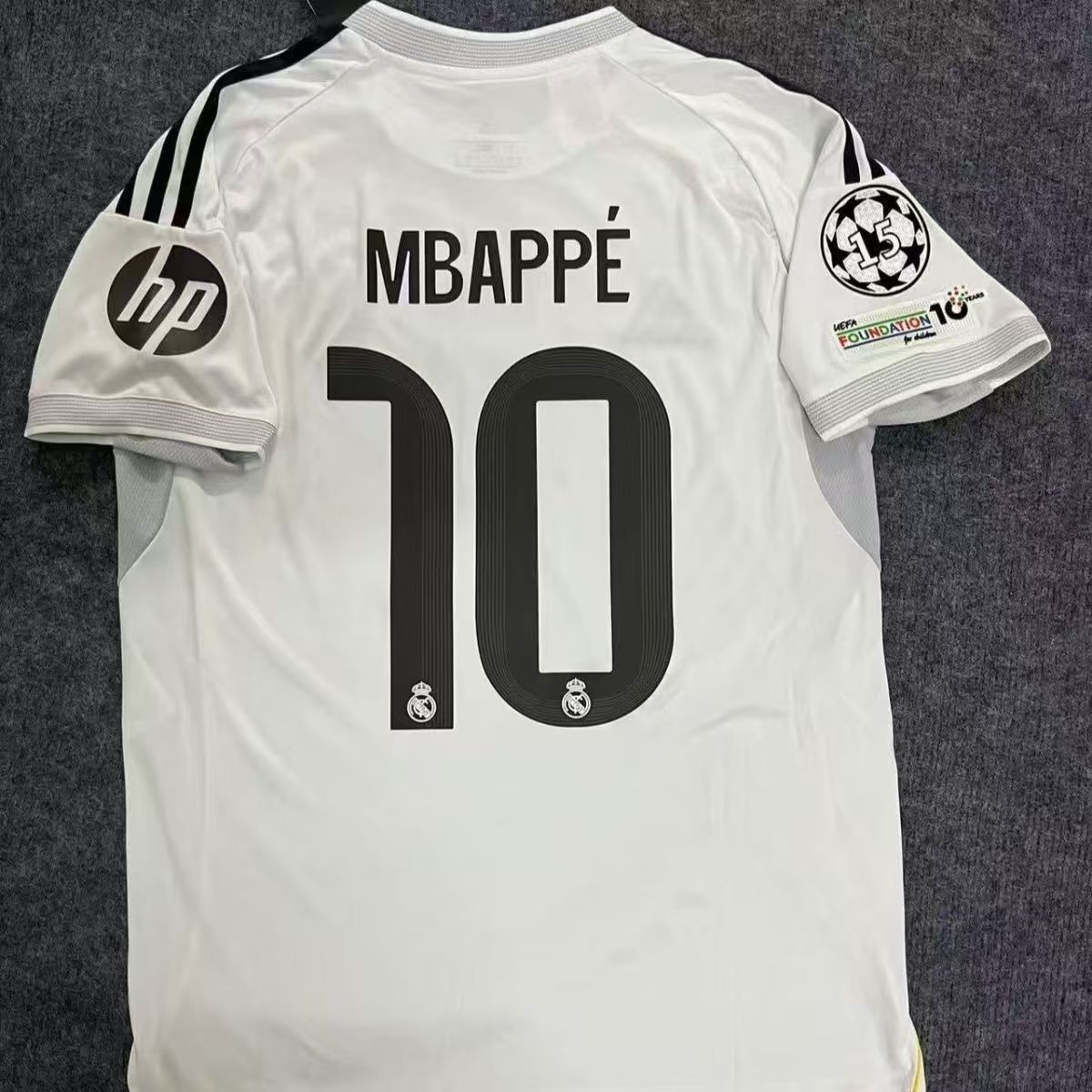 2526 Real Madrid Jersey No. 10 Mbappe No. 5 Bellingham No. 7 Vinicius Home and Away Second Away Football Uniform