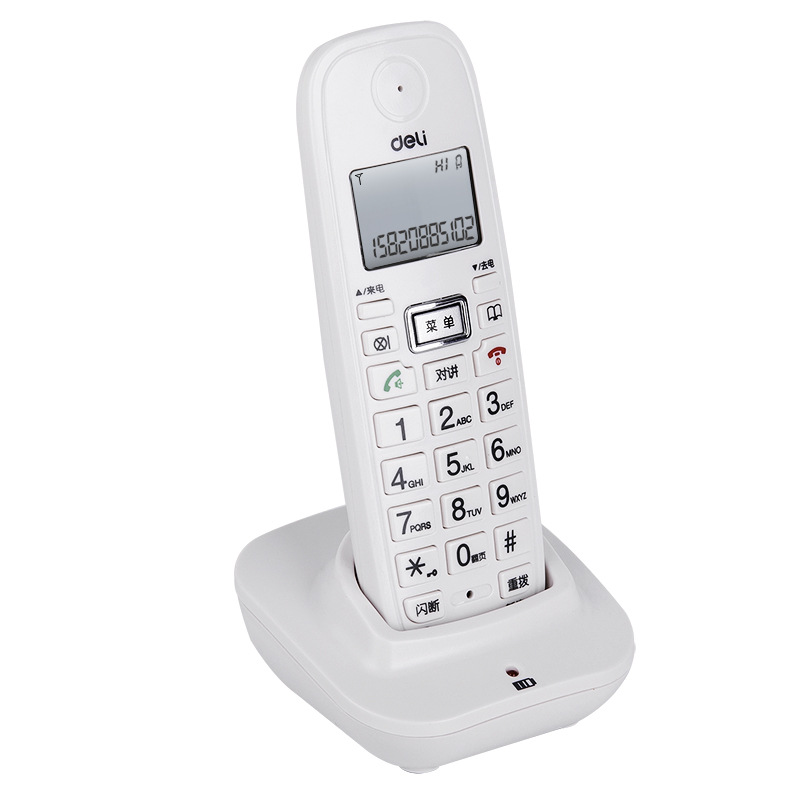 Deli 791 Digital Cordless Telephone 2.4g Digital Cordless Telephone High Confidential Call Sub-Machine Landline