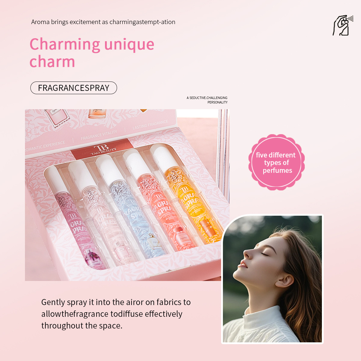 [Cross-Border Supply] Tao Beauty Perfume Set Fragrance Spray 10ml Long-Lasting Fragrance Perfume Wholesale