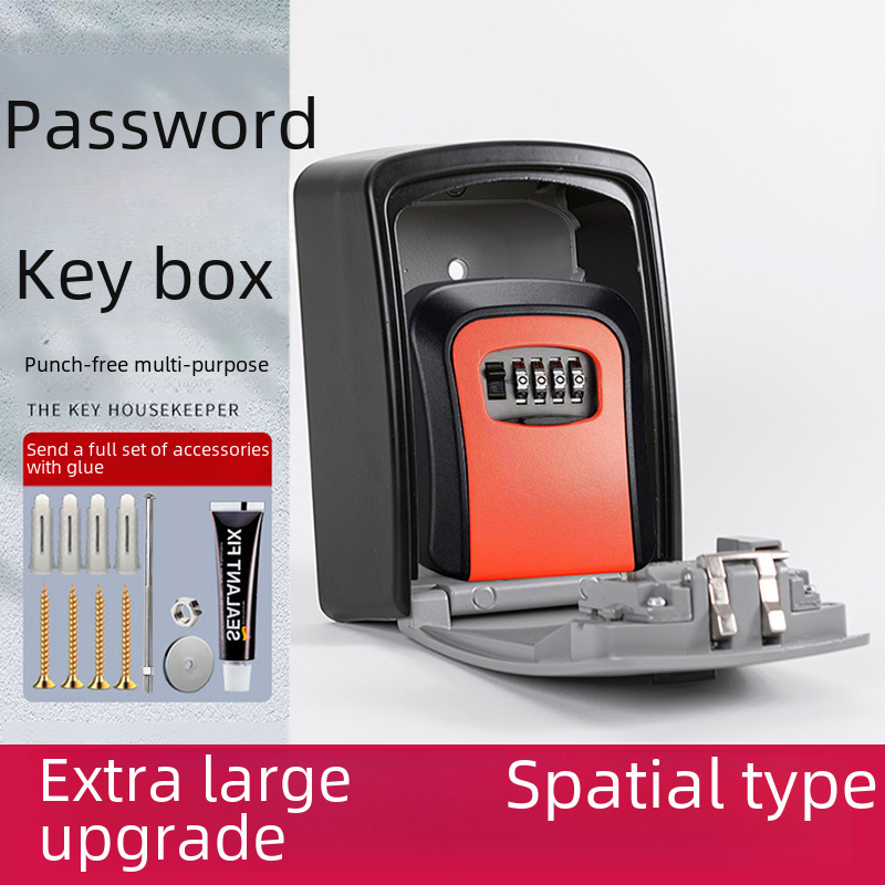 Cross-border e-commerce manufacturers wholesale decoration password key box cat eye installation wall-mounted lock box large construction site foreign trade