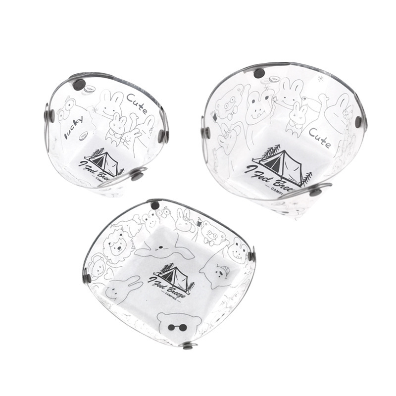 Outdoor Ultra-Light Folding Tableware Portable Bowl Plate Coffee Filter Funnel Water Cup Multi-Purpose Combination Tableware Set