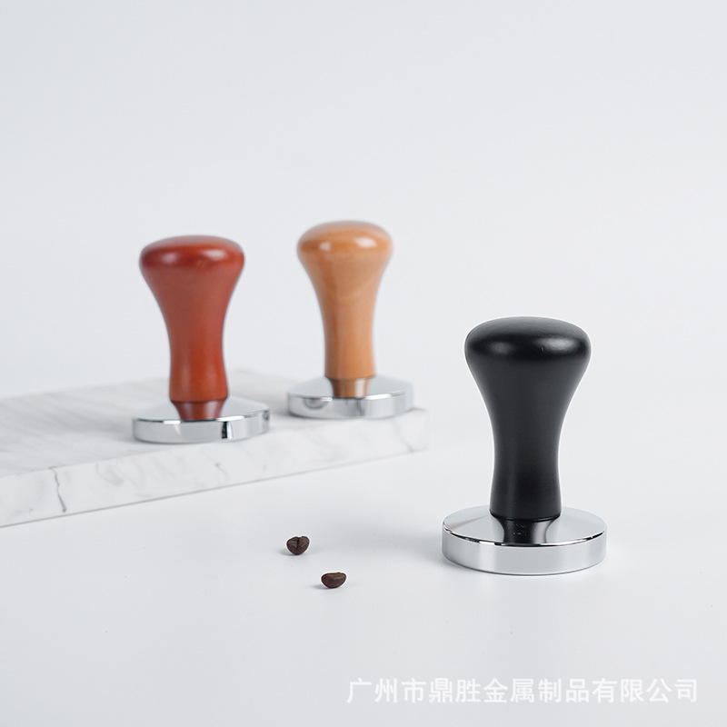 Тампер для кофе из нержавеющей стали, пресс для эспрессо с красной ручкой, инструмент для диспенсера порошка 515358мм