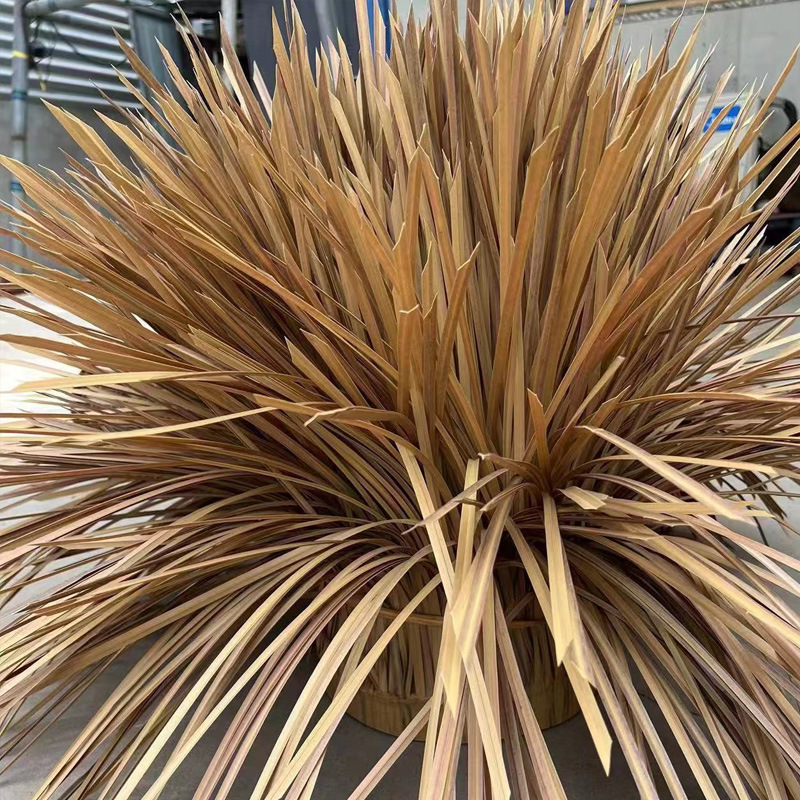 Roof Pavilion Outdoor Decoration Simulated Plastic Thatch Scenic Spot Decoration Fake Straw Wholesale Hot Melt Simulated Thatch