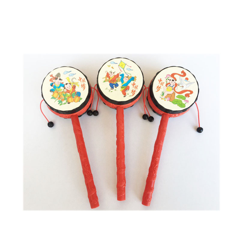 Хуай древняя традиционная удачная новогодняя живопись погремушка ручной барабан традиционные игрушки оптом