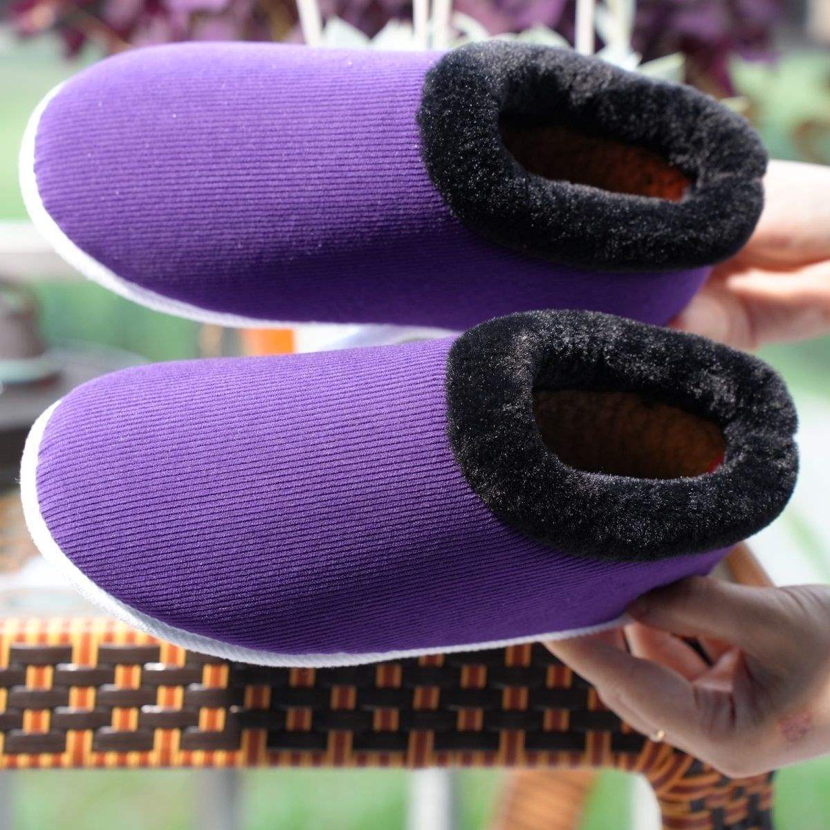 Handmade Semi-Finished Cotton Shoes, Upper for Men and Women, Warm Shoes for All Seasons, Middle-Aged and Elderly Fleece-Lined Shoes for the Elderly, Home and Others