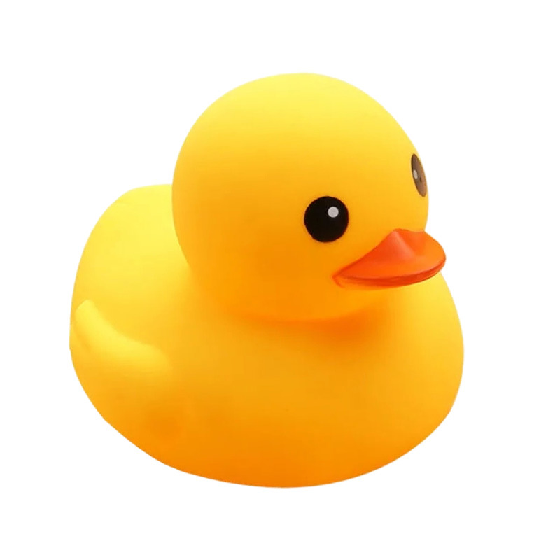 Wholesale small yellow duck children's bath toys children's baby water pinch call vinyl swimming small duck toys