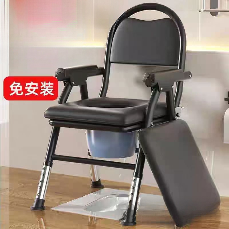 Модель 2026 года для домашнего использования, прочная, регулируемая по высоте, мобильная, подходит для пожилых людей, малых квартир, усиленная и утолщенная, складная, для длительного сидения, подходит для беременных женщин