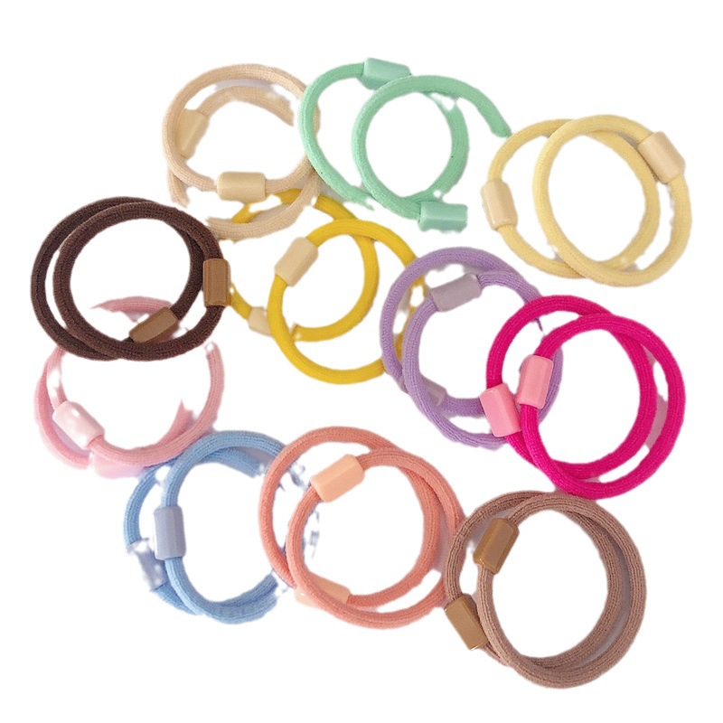 0.3 * 3.3cm suede children's small rubber band bulk cute simple hair band baby head rope can be DIY accessories