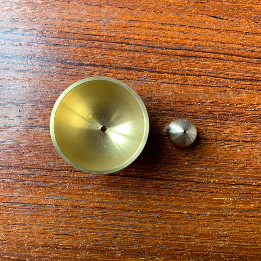 Yiwu Factory Straight Hair Brass Metal Bell Copper Cup Simple Brass Wind Chime Doorbell Copper Bell Small Accessories Wholesale