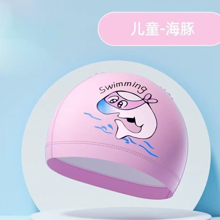 Детская плавательная шапочка из ПУ, модная шапочка для плавания с мультяшным героем Joker, высокоэластичная, защитная для ушей, для мальчиков и девочек, оптовая продажа