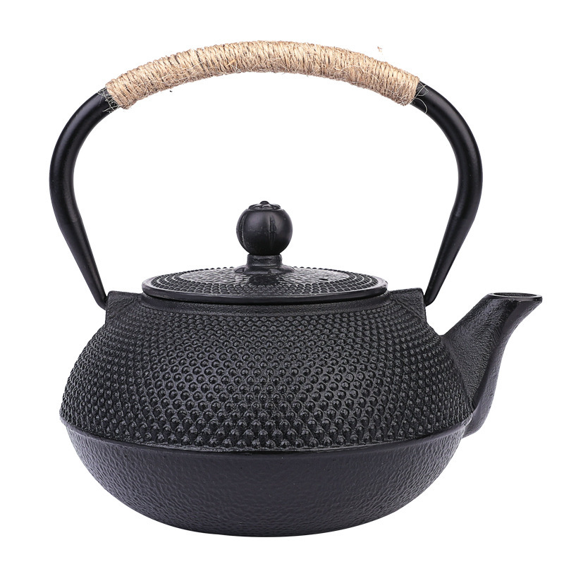Vintage matt cast iron kettle 0.3L0.6L0.9L1.2L1.8L small particle imitation southern Japan iron pot wholesale