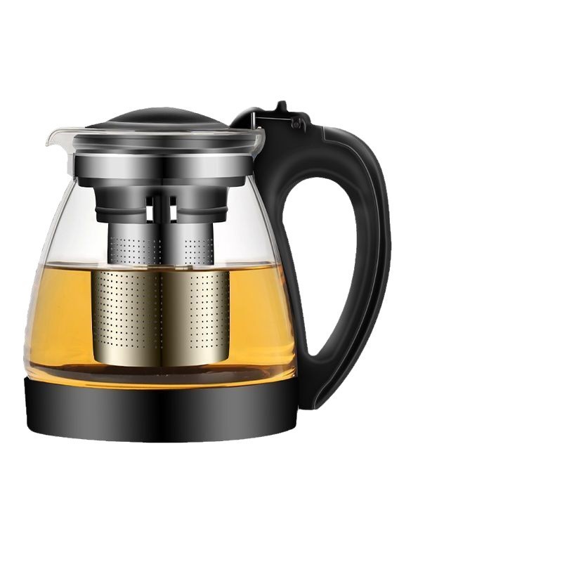 Glass Teapot Large Capacity Teapot Tea Cup suit with Filter Household High Temperature Resistant Tea Maker Hot Water Single Pot