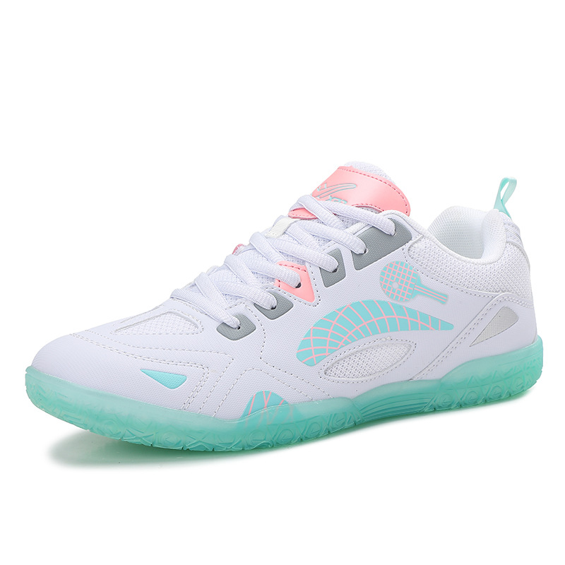 in stock table tennis shoes men and women with badminton shoes breathable non-slip training shoes student shock absorption Jinjiang sneaker