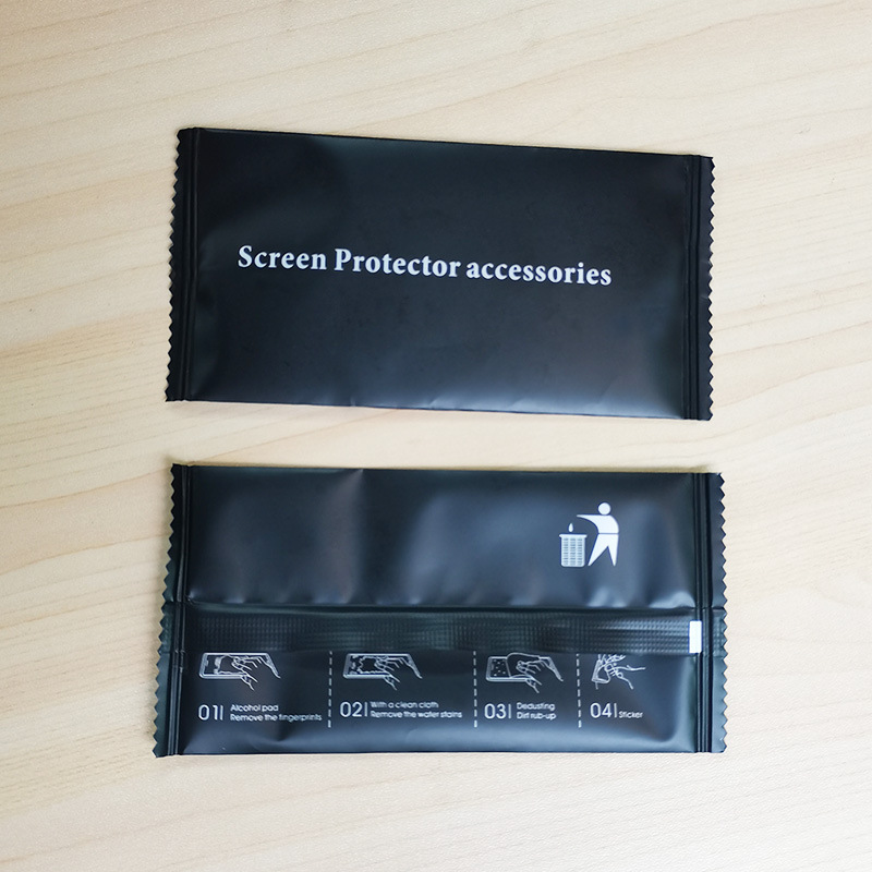 Spot Black English Mobile Phone Film Kit Tempered Film Screen Auxiliary Film Kit Film Tool Kit