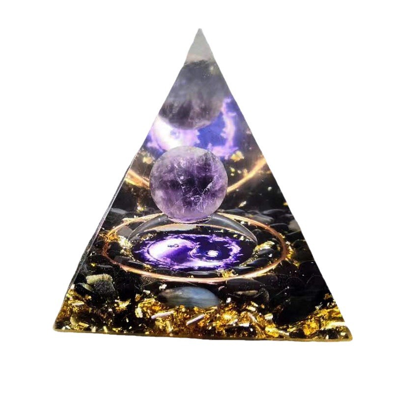 Cross-border ornaments foreign trade explosions a variety of crystal gravel energy stone pyramid ornaments creative crafts manufacturers