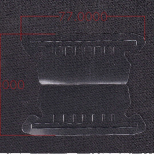 Index Transparent Pvc Label Clip Folder Accessories Suitable for Various Hanging Pvc Clips Soft Tooth Card Clips