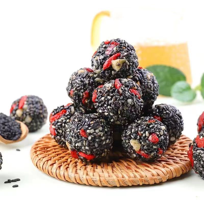Red Date Pills, Walnuts, Mulberries, Wolfberry, Black Sesame Pills, Internet Celebrity Snacks for Kidsren and Pregnant Women, Nutritious Pastries to Satisfy Cravings, Dropshipping