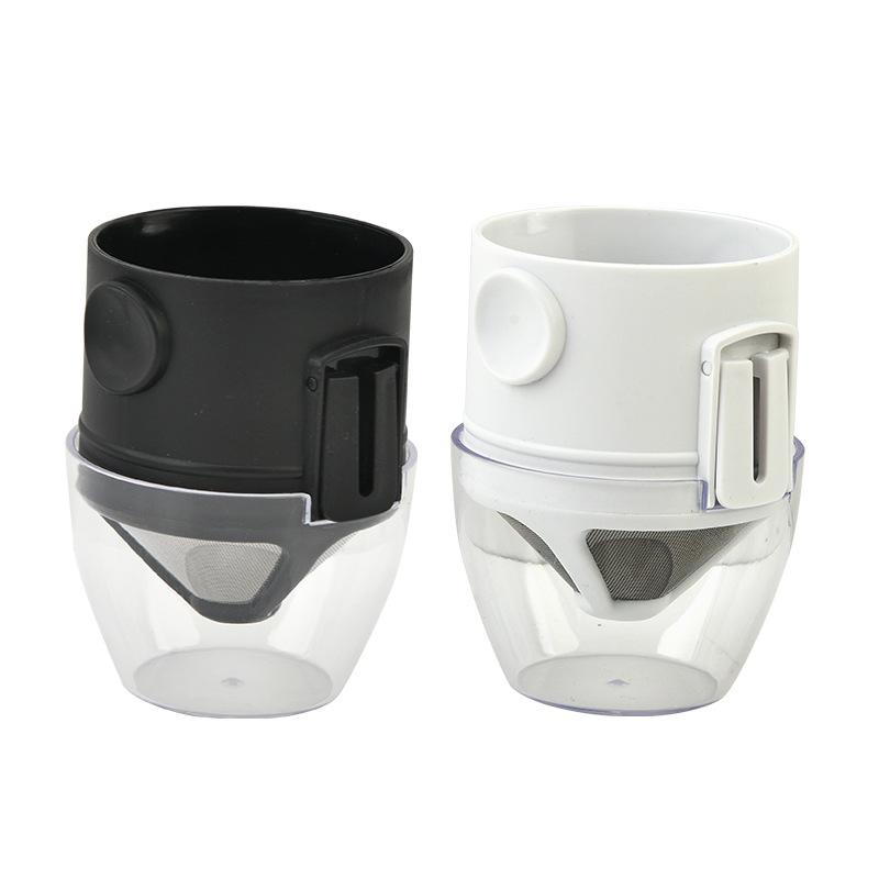 Little Angel Coffee Leak Filter Folding Hand Filter Cup Stainless Steel Strainer Hanging Ear Italian Drip Coffee Pad