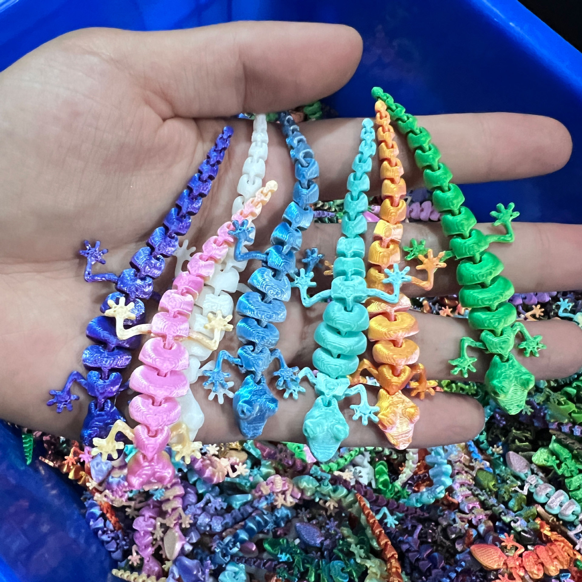 Cross-Border Popular 3D Printed Holiday Decoration Gecko Ornaments Mini Lizard Cross-Border Ornaments Crafts Gift Models