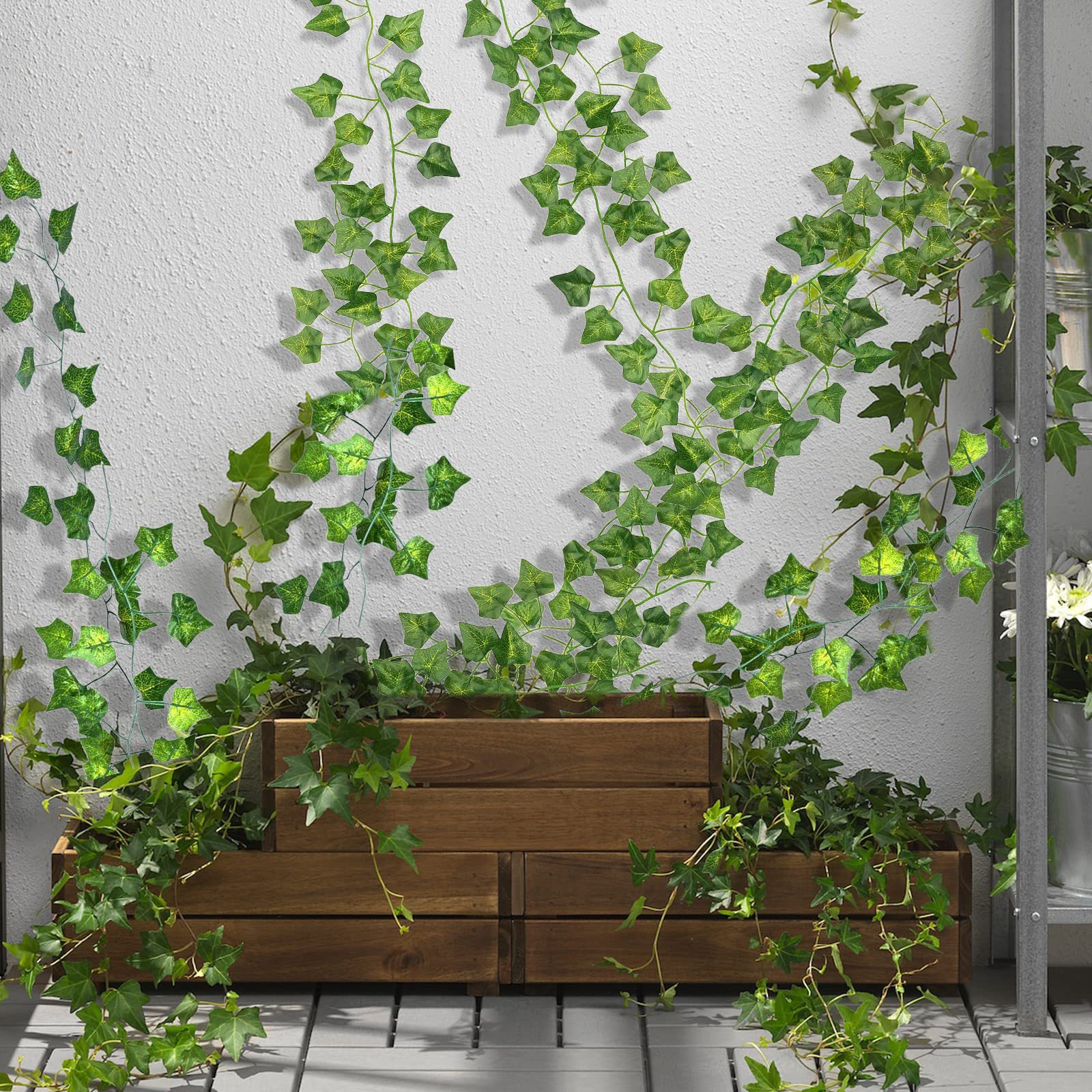 Artificial Rattan Green Plants, Amazon's Best-Selling Product, Direct from the Manufacturer, Climbing Ivy, Pothos, Artificial Ivy, Fake Plants for Decoration