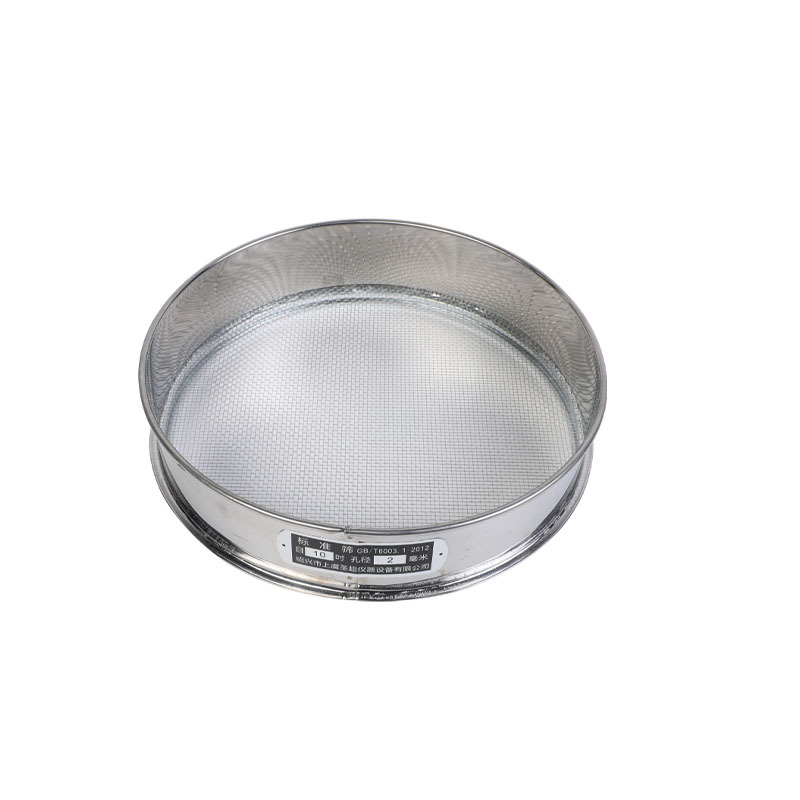 Single-layer handmade metal wire woven standard mesh sieve 304 stainless steel filter screen 4-2400 mesh sample flour sieve