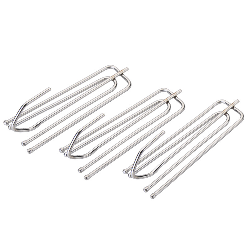 Curtain hook wholesale stainless steel cloth fork four Claw hook hook curtain accessories metal cloth hook